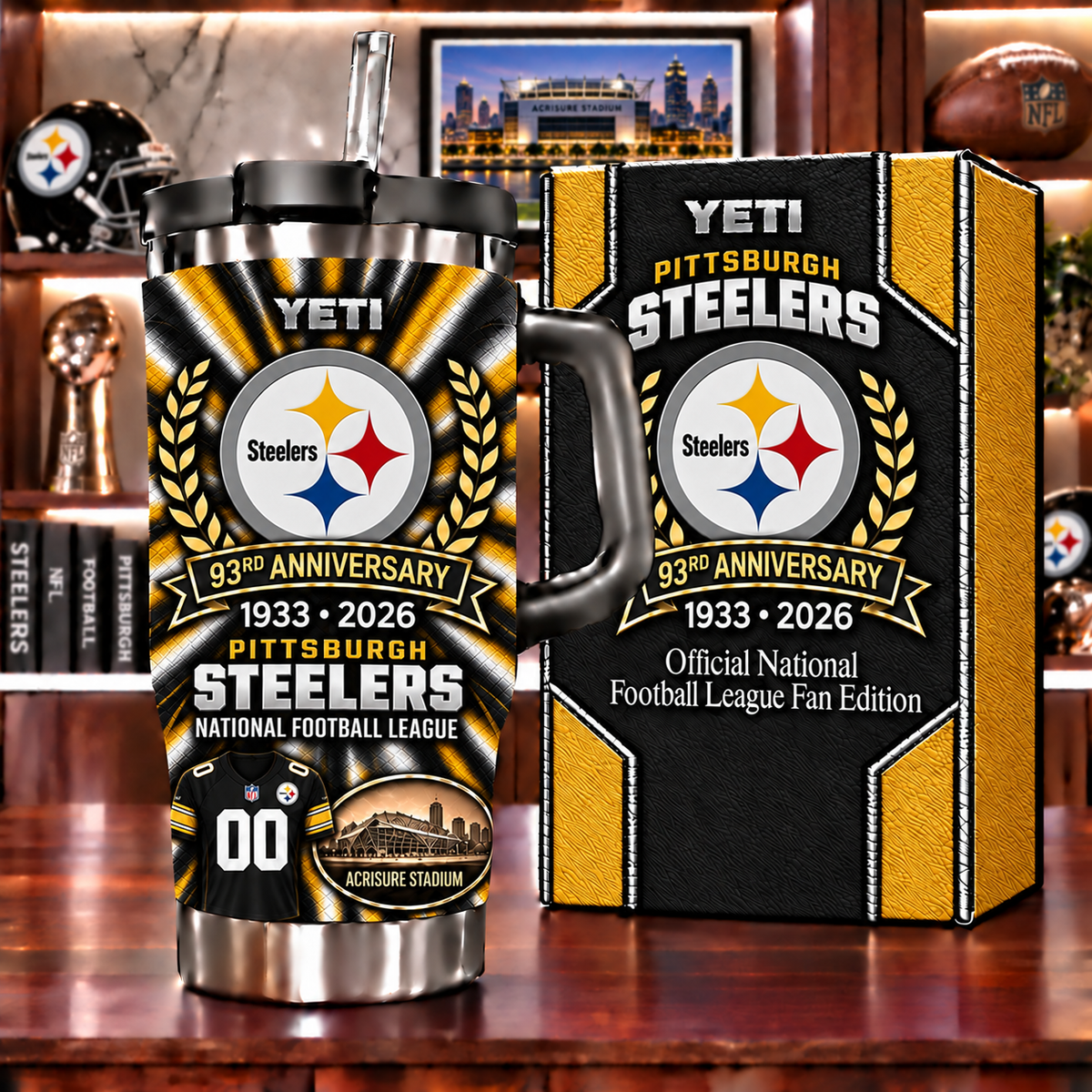 Pittsburgh Steelers Anniversary Tumbler