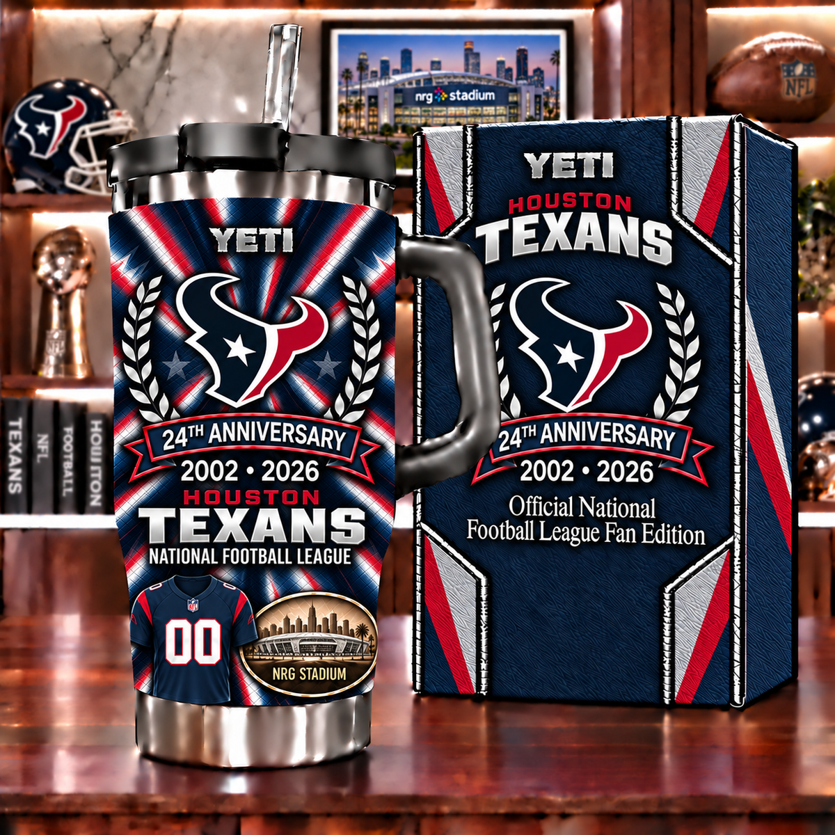 Houston Texans Anniversary Tumbler