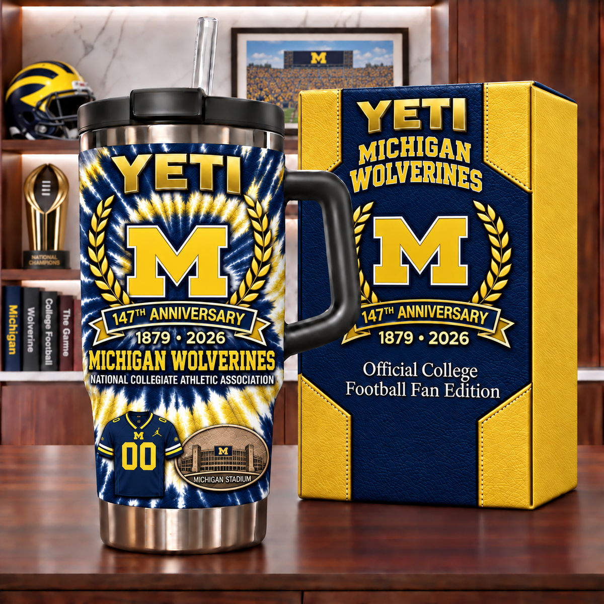 Michigan Wolverines Anniversary Tumbler