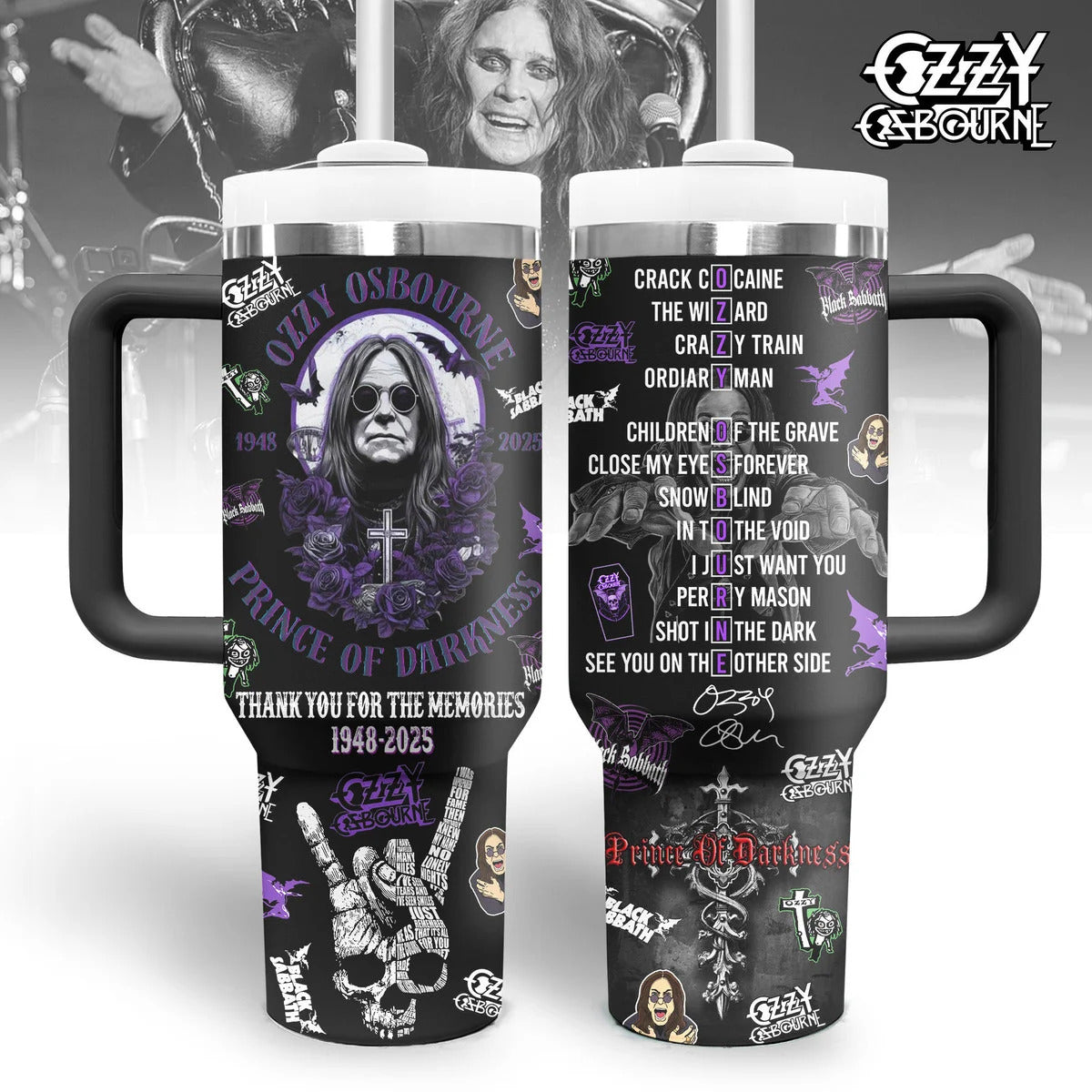 Ozzy Osbourne Anniversary Tumbler V2