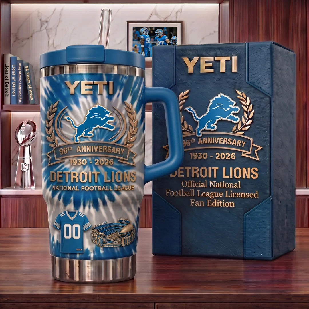 Detroit Lions Anniversary Tumbler