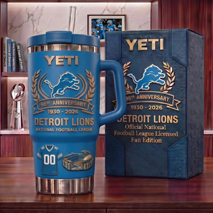 Detroit Lions Anniversary Tumbler