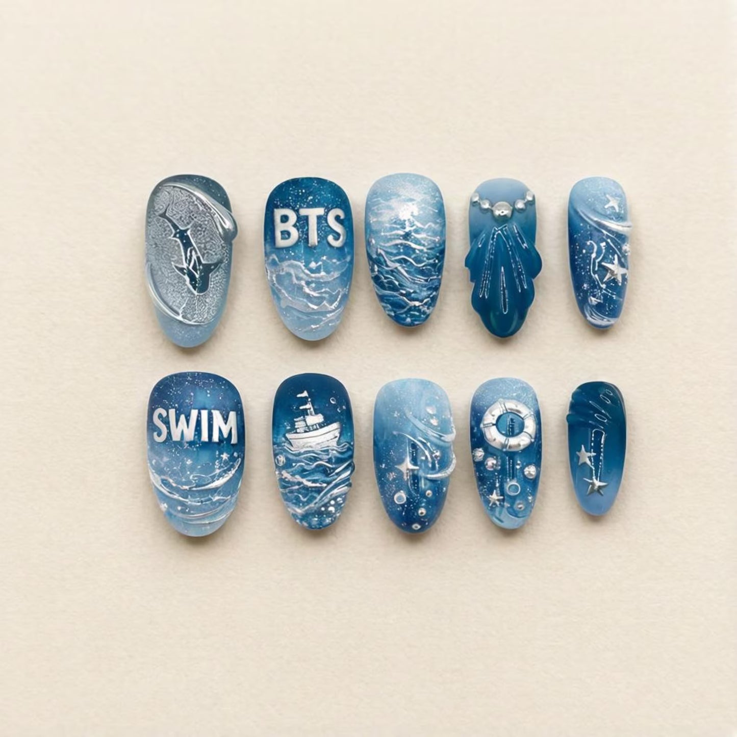 BTS Press On Nails V10