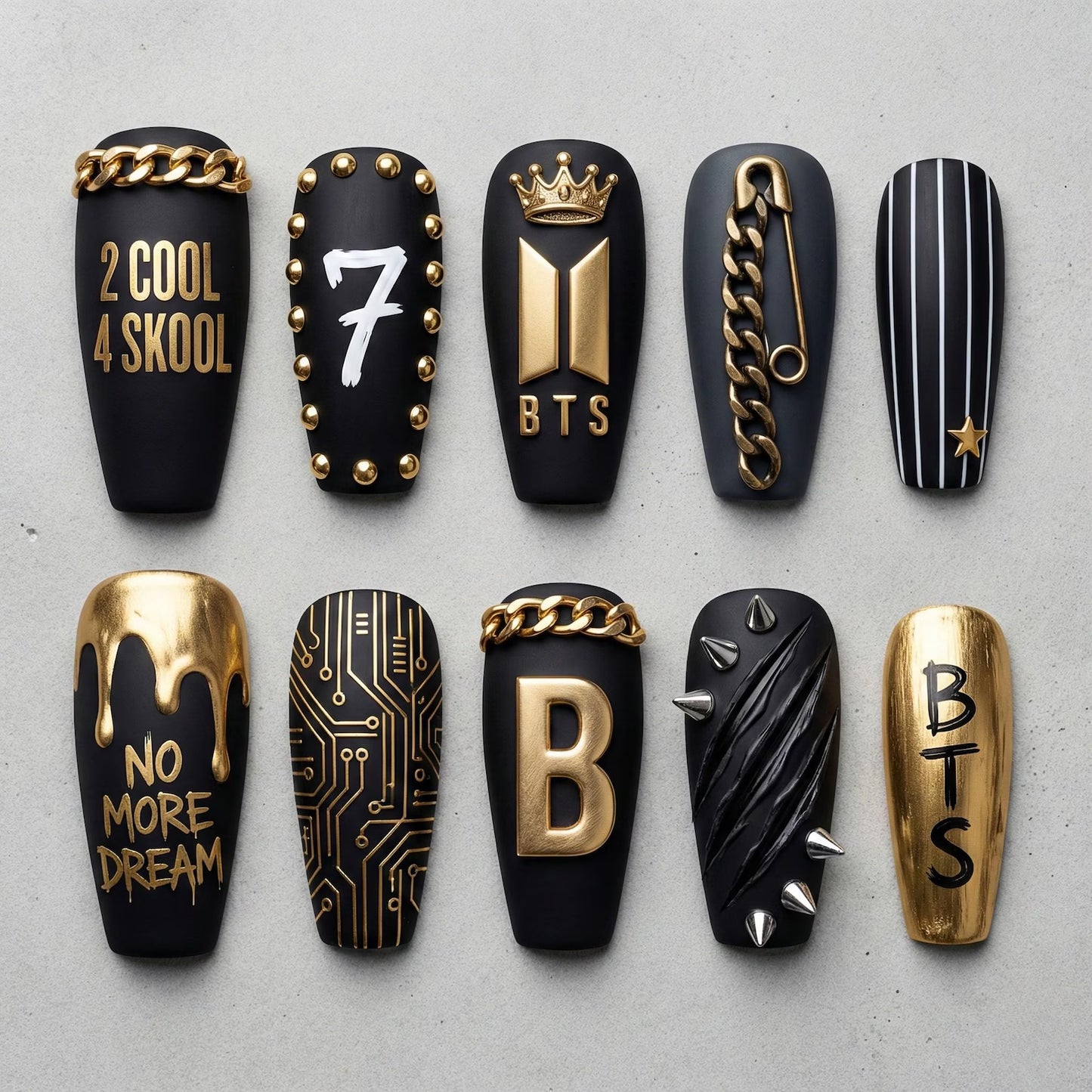 BTS Press On Nails V11