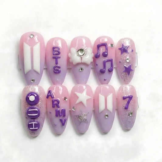 BTS Press On Nails V17