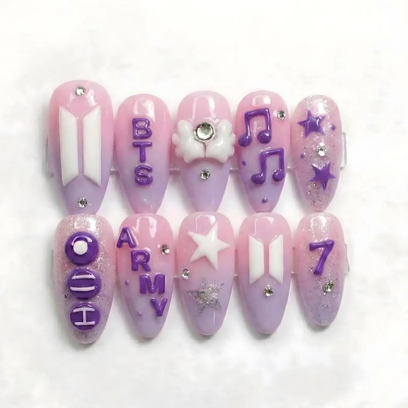 BTS Press On Nails V17