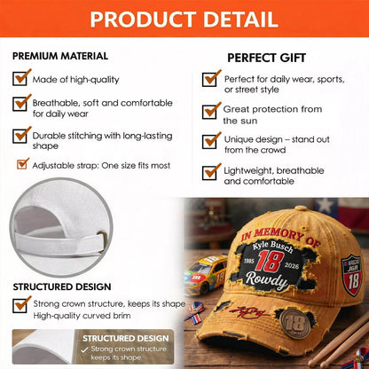 Kyle Busch Hat Racing Fan Gift V11