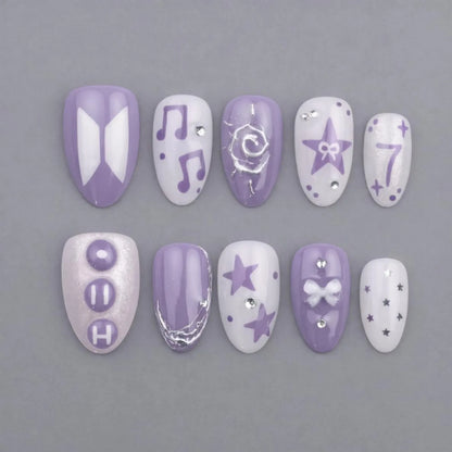 BTS Press On Nails V18