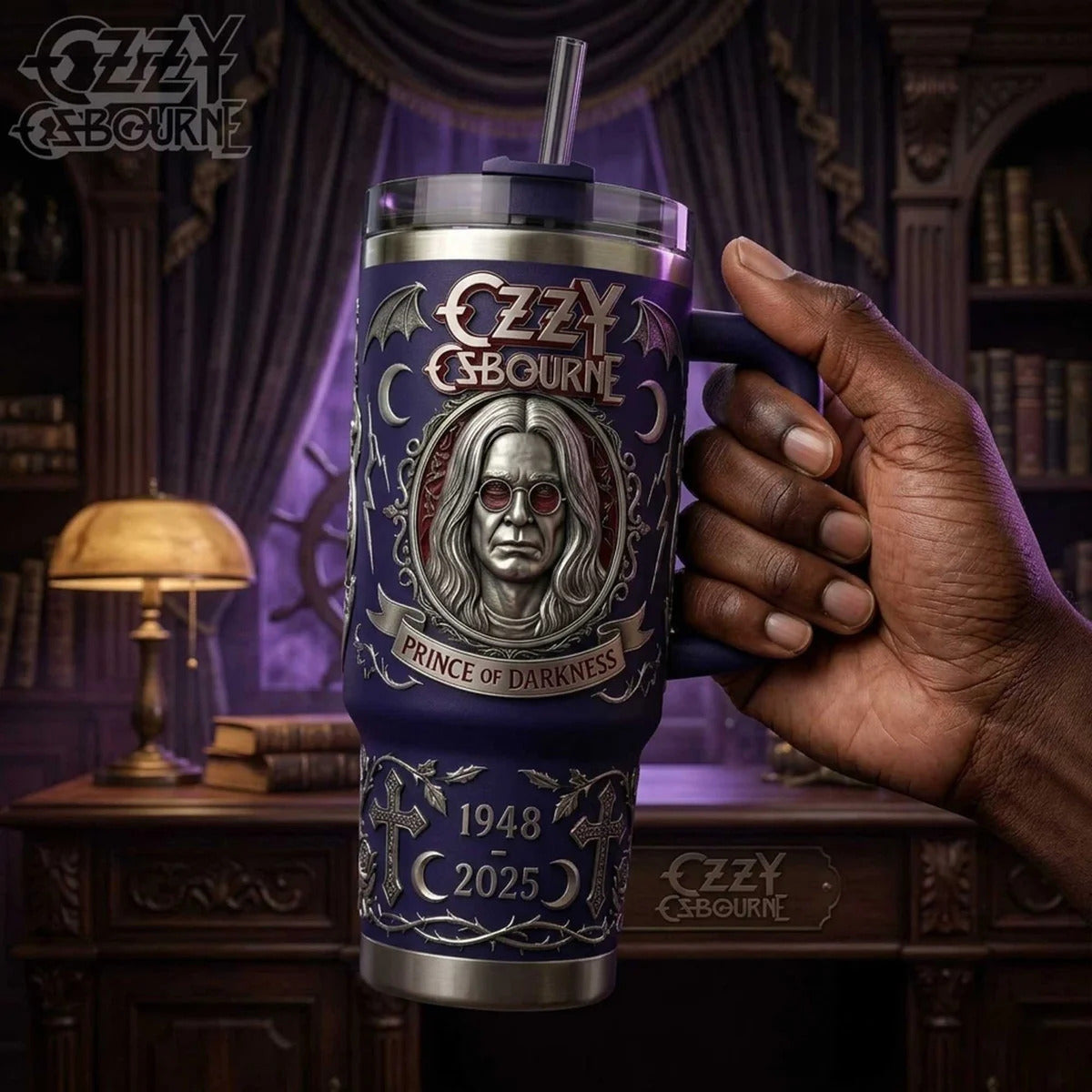 Ozzy Osbourne Anniversary Tumbler V4