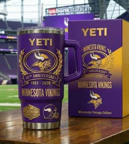 Minnesota Vikings Anniversary Tumbler