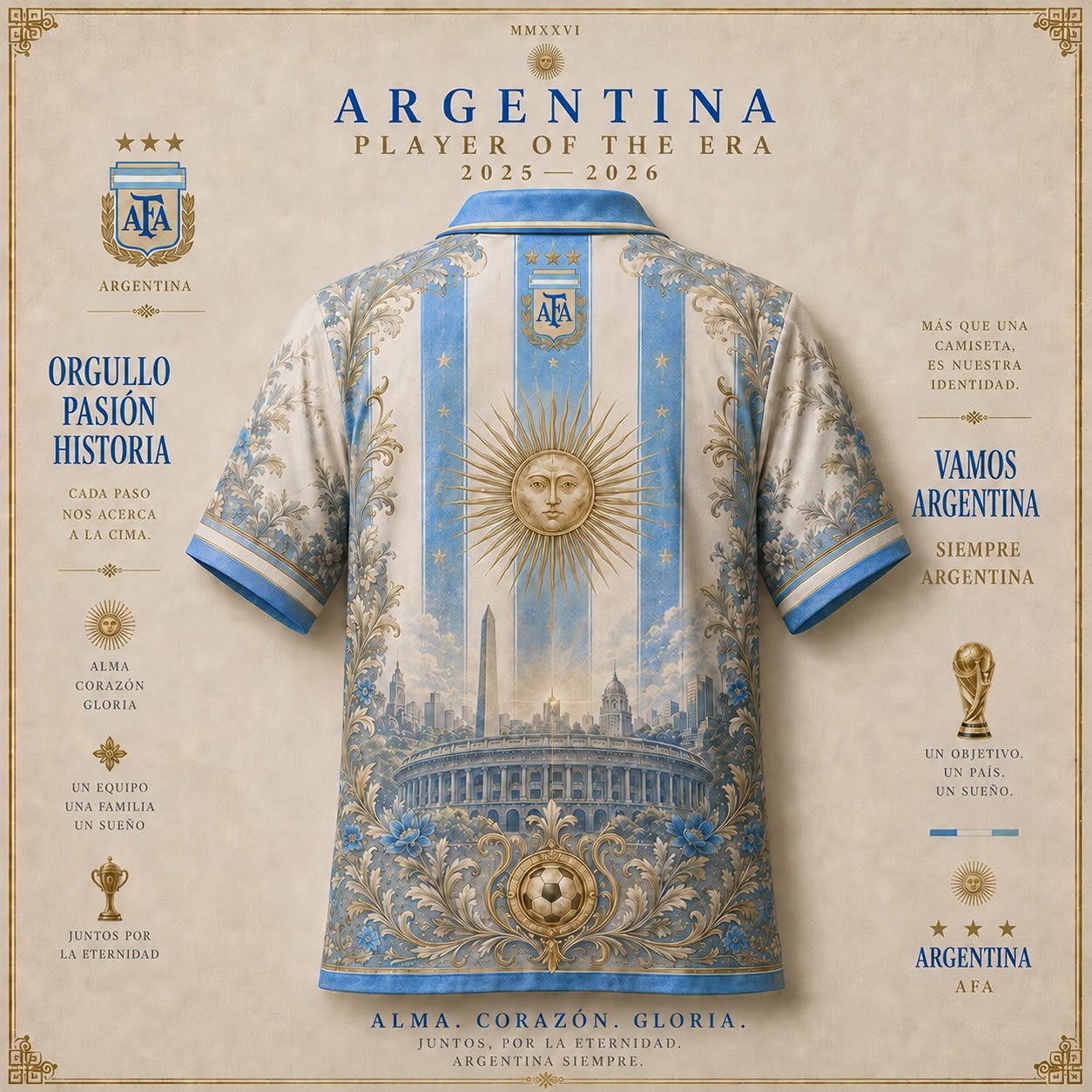 Argentina World Cup 2026 Edition Hawaiian Shirt