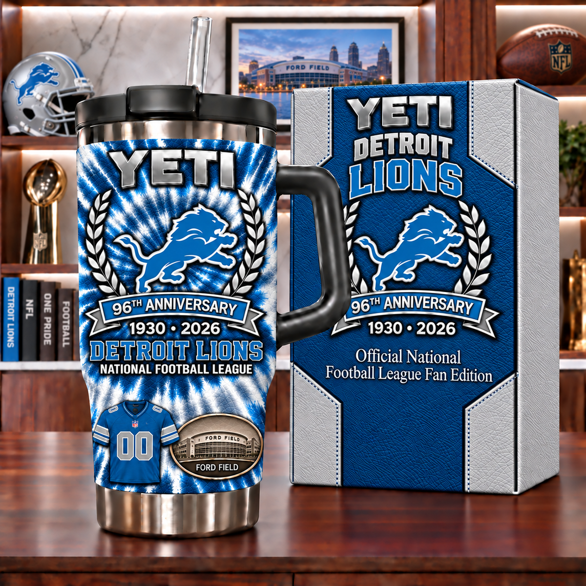 Detroit Lions Anniversary Tumbler