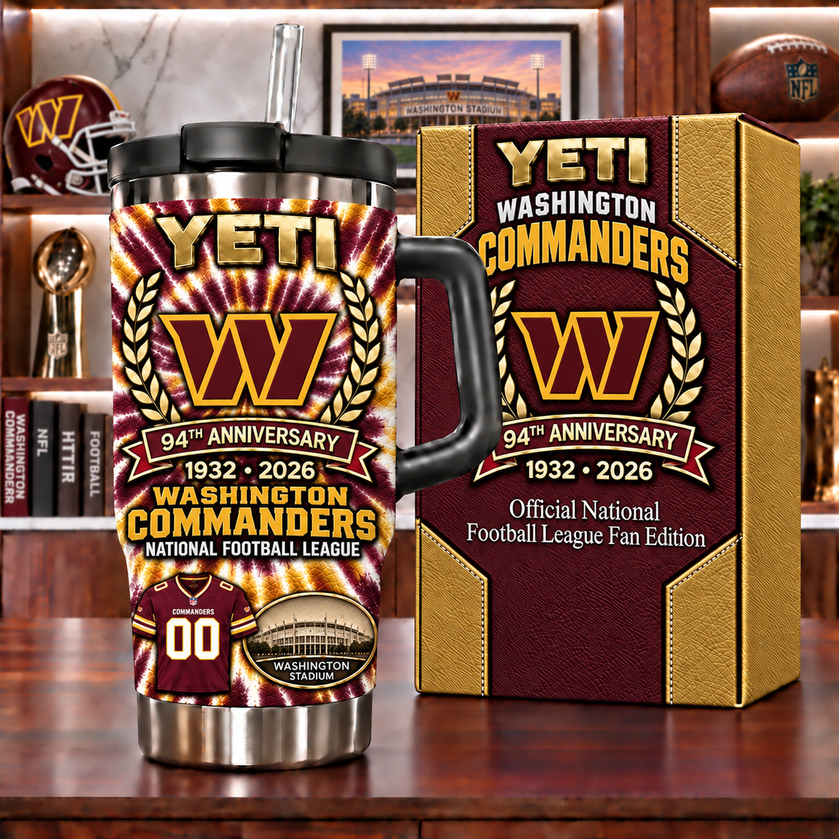 Washington Commanders Anniversary Tumbler