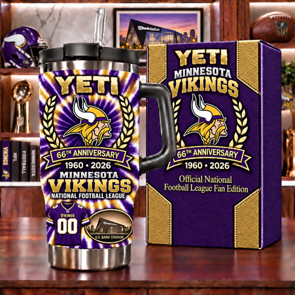 Minnesota Vikings Anniversary Tumbler