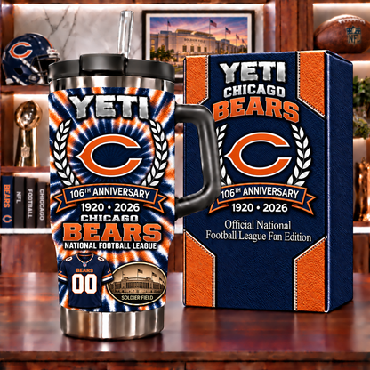 Chicago Bears  Anniversary Tumbler