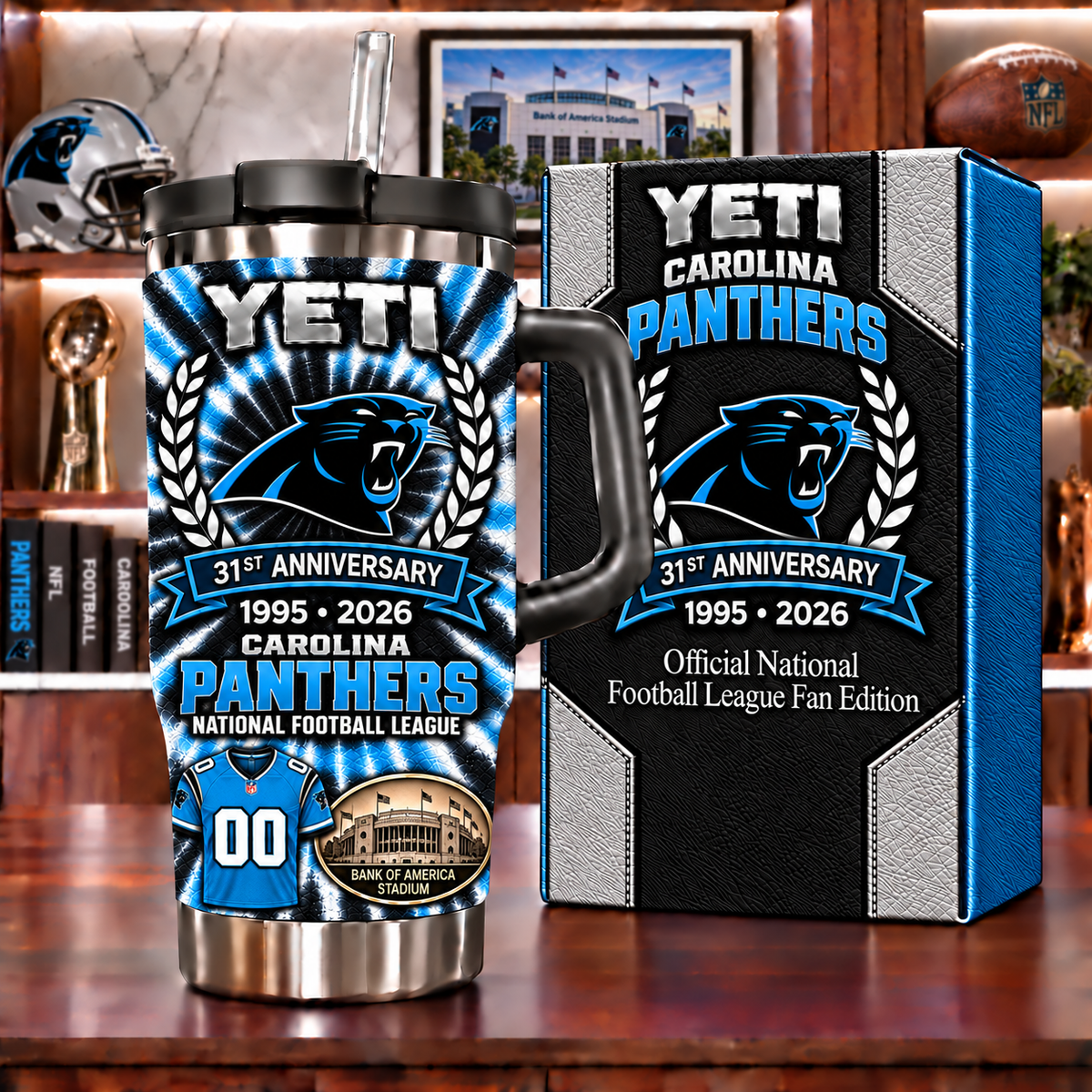 Carolina Panthers Anniversary Tumbler