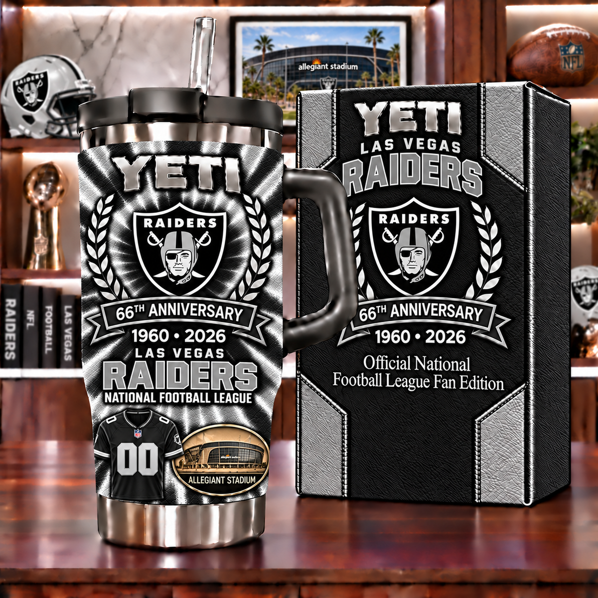 Raiders  Anniversary Tumbler
