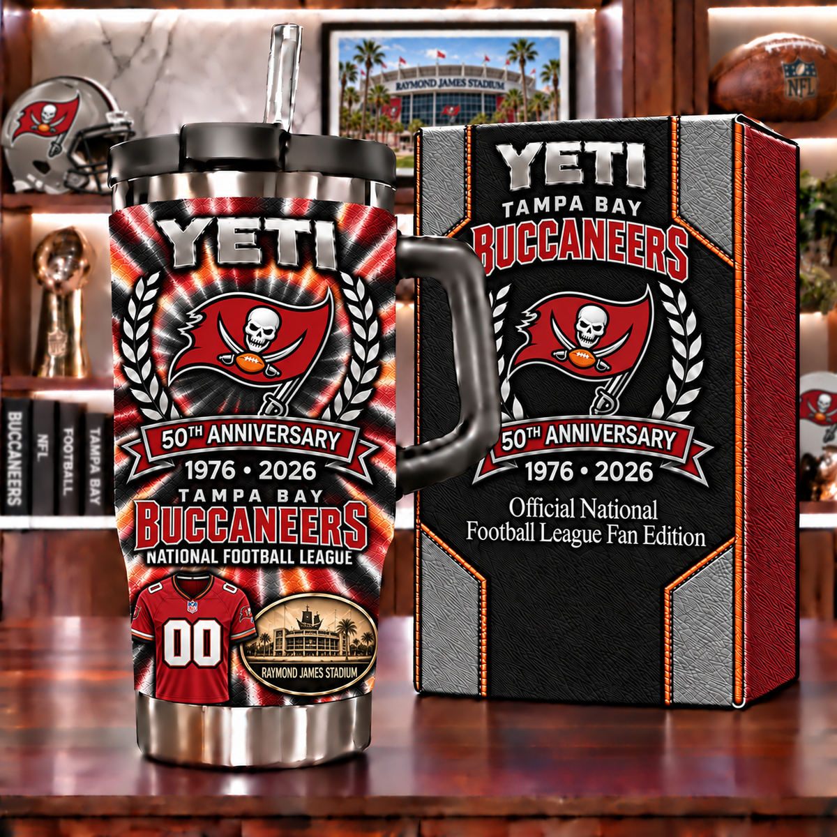 Tampa Bay Buccaneers Anniversary Tumbler