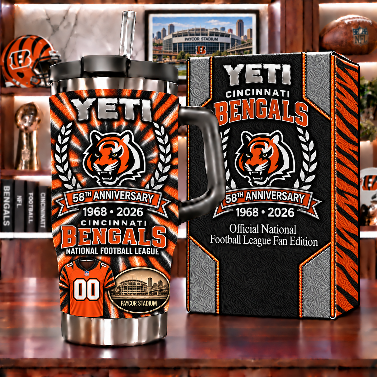 Cincinnati Bengals Anniversary Tumbler