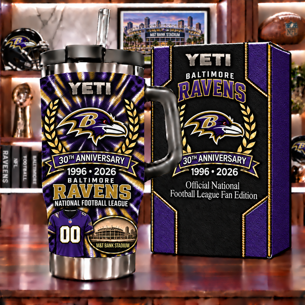 Baltimore Ravens Anniversary Tumbler