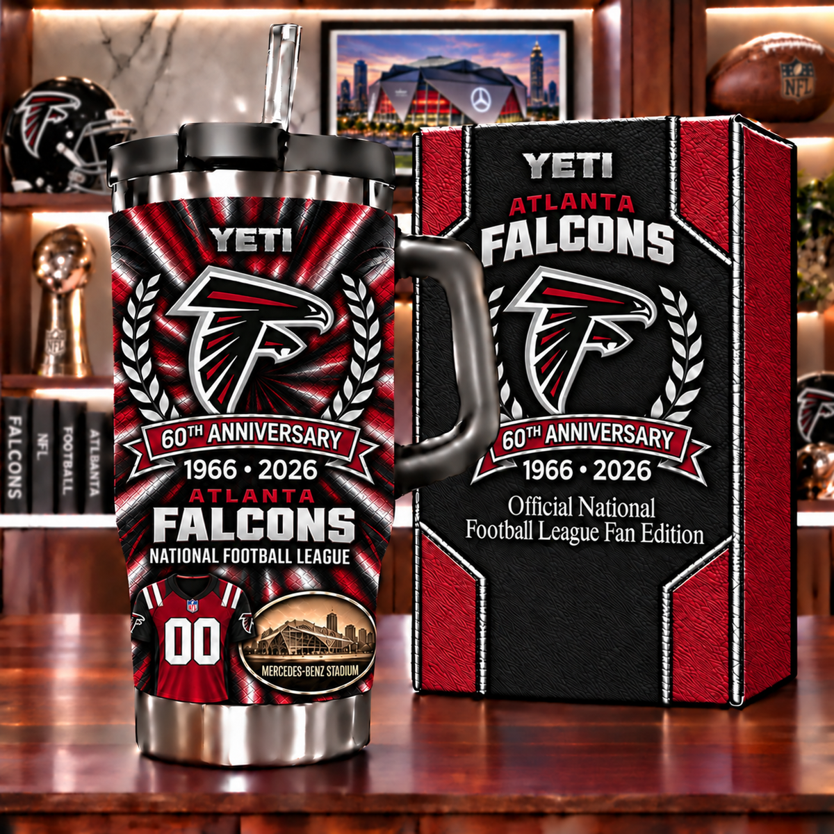 Atlanta Falcons Anniversary Tumbler