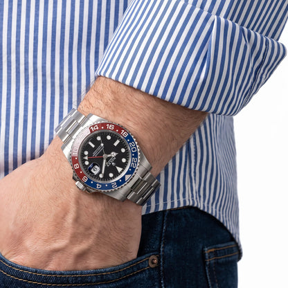 GMT-Master II Blue Red Pepsi Bezel Men's Watch | RL 40 126710