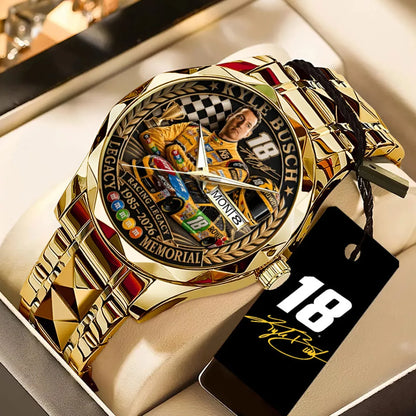 Kyle Busch Alloy Luxury Quartz Watch