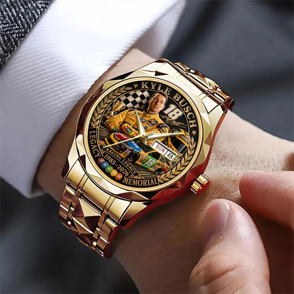 Kyle Busch Alloy Luxury Quartz Watch