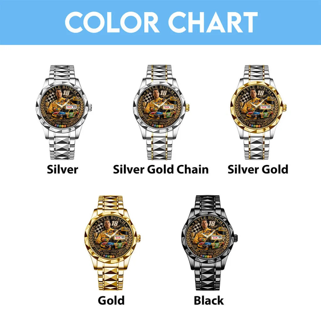 Kyle Busch Alloy Luxury Quartz Watch