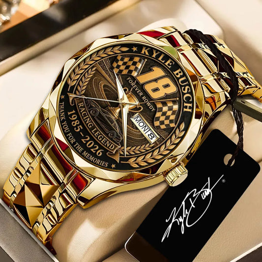 Kyle Busch Alloy Luxury Quartz Watch V1