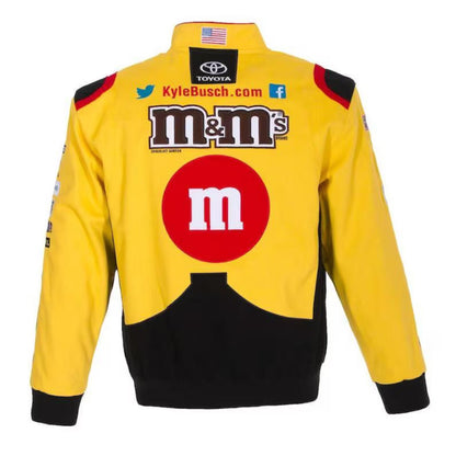 M&M's NASCAR Racing Sublimation Jacket Kyle Busch Fans wear
