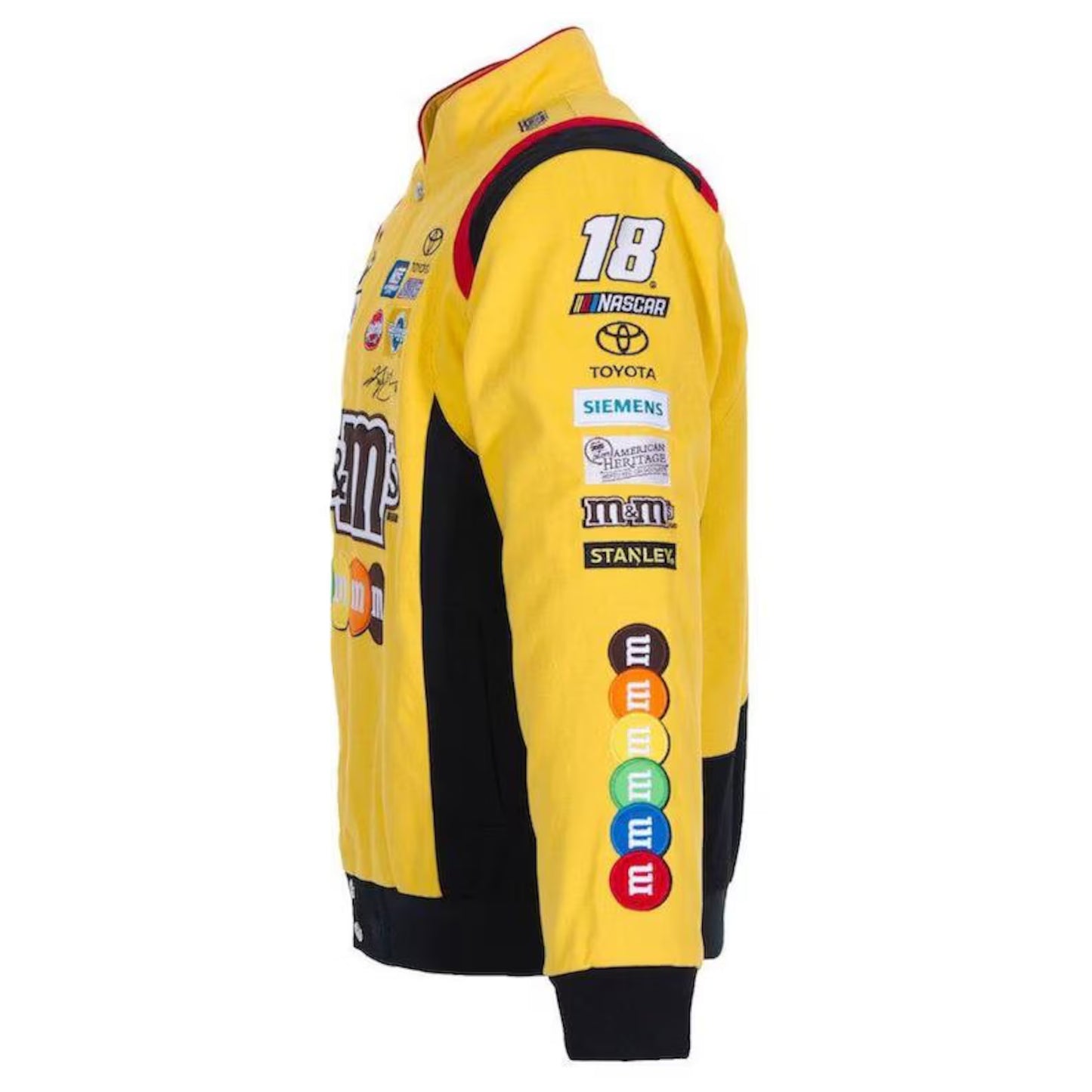 M&M's NASCAR Racing Sublimation Jacket Kyle Busch Fans wear