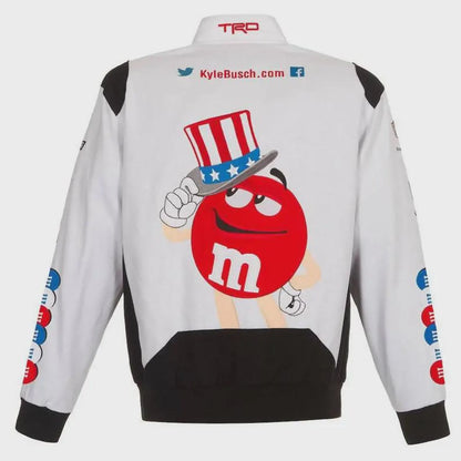 M&M's NASCAR Racing Sublimation Jacket Kyle Busch Fans wear
