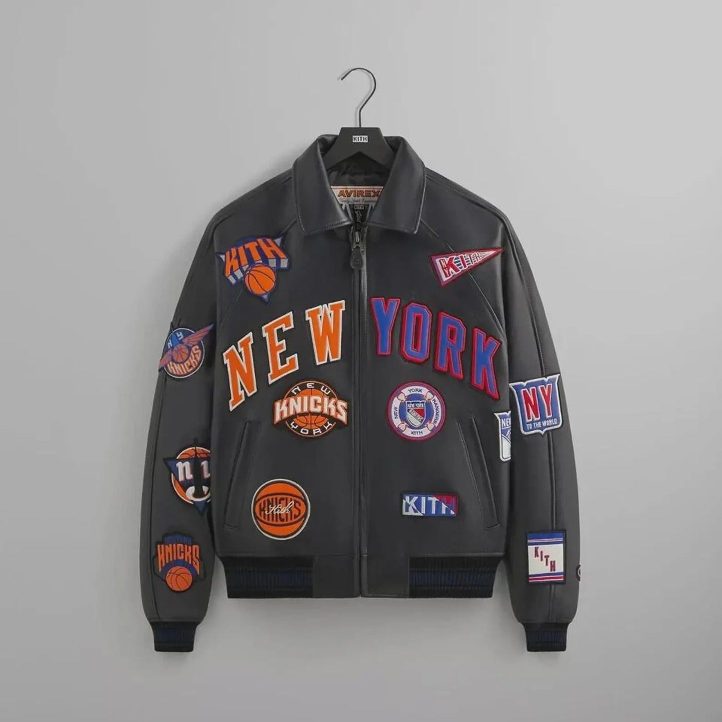 NY Knicks Leather Jacket