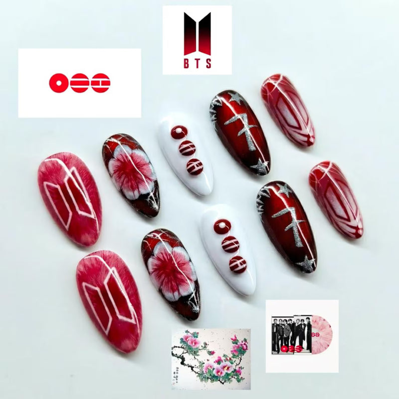 BTS Press On Nails