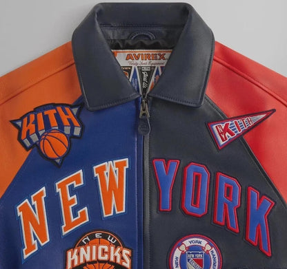 NY Knicks Leather Jacket